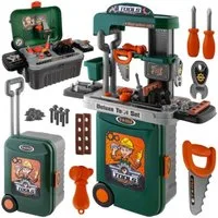KRUZZEL Spielzeug-Baumaschine Spielzeugwerkstatt Kinderwerkstatt, (Spar-Set, 1-tlg., Pädagogisch), Handwerker Werkstatt Lernspielzeug