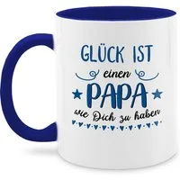 Shirtracer Tasse Glück ist einen Papa wie dich zu haben - Geschenk, Keramik, Geschenk Vatertag Kaffeetasse