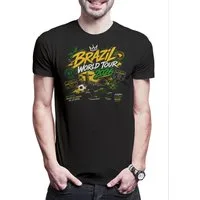 Urban Backwoods Print-Shirt Team Brazil 1 Herren T-Shirt Brasil Brasilien Seleçãoba Rio (1-tlg) Copacabana Canarinho Fußball WM