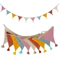 CLTYQ Wimpelkette Girlande Wimpelkette Kinderzimmer,Deko zum Aufhängen, Mädchen&Jungen Kinderzimmer Deko für Hausbett, Babybett & Kinderbett