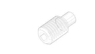 Dornbracht Befestigung Gewindestift Ersatzteile 093111141 M4 x 8 mm 09311114190