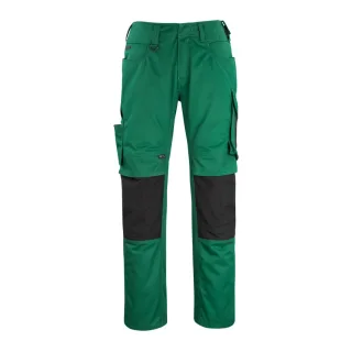 MASCOT Erlangen Hose mit Knietaschen UNIQUE Grün / Schwarz 49 - 12179-203-0309-82C49