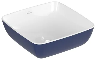 Villeroy & Boch Aufsatzwaschbecken Artis 410x410mm Quadrat ohne Überlauf Deep Ocean 417841BCS4