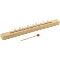 EDUPLAY Experimentierkasten Strickstab, Massivholz 35 x 3 x 3,3 cm