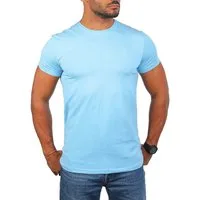 Young & Rich T-Shirt Herren Uni Basic rundhals Ausschnitt Unterziehshirt 1701 Rundhalsauschnitt unifarben kurzarm regular fit