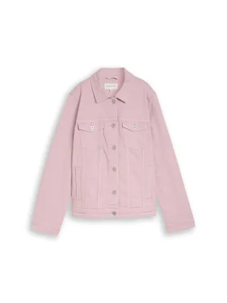 Tom Tailor - Plus Size - Jeansjacke mit Eingriffstaschen light elderberry - Gr. - 54