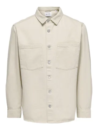 ONLY&SONS - ONSALP ECRU PIM DNM JACKET Ecru - Gr. - S