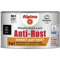 Alpina Metallschutzlack Alpina Metallschutz-Lack Anti-Rost 300 ml schwarz