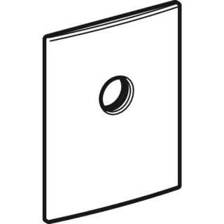Geberit Abdeckplatte Unterputz-Waschtisch-Siphon Edelstahl Nassbau Kunststoff 240919001