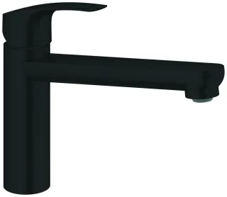 GROHE Küchenarmatur Eurosmart 30463 mittelhoher Auslauf matt black, 304632430 304632430
