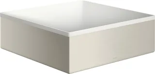 Hansgrohe Aufsatzwaschtisch AXOR Suite Basins&Bathtubs 285x285mm o.Hl.Ül weiss/edelstahl optic, 4200 42002800