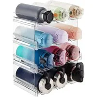 Lifewit Küchenorganizer-Set Stapelbarer Flaschenhalter für Schrank, Gefrierschrank, Vorratskammer, Stapelbar