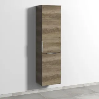 Sanipa 3way Stauraumschrank mit 1 Tür und 1 Wäschekorbklappe, Eiche-Nebraska UM18537