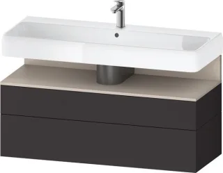 Duravit Qatego Waschtischunterbau wandhängend Graphit Supermatt 1190x470x590 mm - QA4396091800010 QA4396091800010