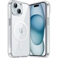 CoolGadget Handyhülle Premium Silikon Handy Case für iPhone 15 Plus 6,7 Zoll, Hülle Transparent Schutzhülle kompatibel mit MagSafe Zubehör