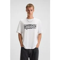 HUGO T-Shirt Nedirix Rundhalsausschnitt, regular fit, Logoprint
