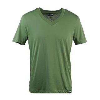 Emporio Armani - T-Shirt für Herren/Damen Unisex, V-Ausschnitt (Grün)