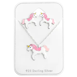 Einhorn Halskette aus 925 Silber