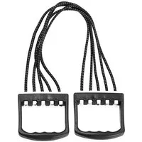 HMS Expander Widerstandsband Fitnessband Krafttraining, 5 abnehmbare Spannschnüre zur Anpassung der Intensität