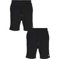 Jack & Jones Shorts JPSTGORDON JJBRAD SWEAT SHORTS 2-Pack Kurze Herrenhose mit Taschen Unifarben Jogginghose im 2er Pack