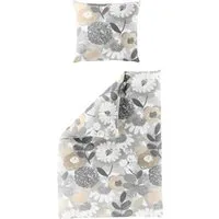BIERBAUM Bettwäsche BIERBAUM Bettwäsche Mako-Satin kitt BL 135x200 cm beige Bettbezug