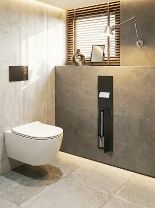 emco WC-Modul asis 150 elox Unterputz, 809 mm, Türanschlag rechts ohne Einbaurahmen,,978303552 978303552