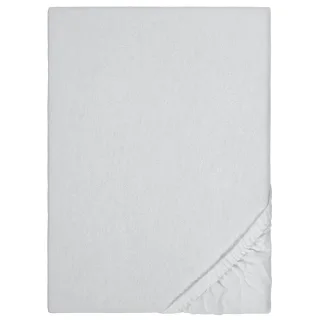 Spannbettlaken Winterflausch silber grau 180 x 190 - 200 x 200 cm