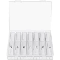 Wellgro Pillendose Große Tablettenbox für 7 Tage