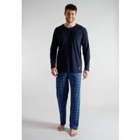 TOM TAILOR Pyjama aus Baumwolle, Single Jersey Material, verschiedene Größen