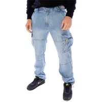 Jet Lag Cargojeans Jeans Jet Lag 21-753 long bleached Verschlussknopf aus Metall