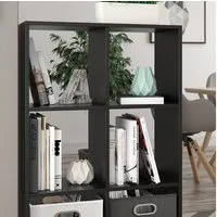 Vicco Raumteiler, Schwarz, 72 x 107.8 cm, 1-tlg., Freistehend