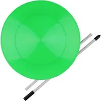 Diabolo Freizeitsport Spiel Jonglierteller Set UV mit Stab ab 5 Jahren, Tellerdrehen, Tellerdrehen Spielzeug Kinder Spinning Plate 23 cm (grün)