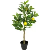 Kunstpflanze Zitronenbaum im Topf, I.GE.A., Höhe 73 cm, Kunstbaum Zimmerpflanze