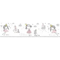 A.S. Création Bordüre Magic Princess, glatt, abstrakt, naturalistisch, Motiv, Tapete Kinder Bordüre Mädchenzimmer Borte Wohnzimmer Design Wandtapete