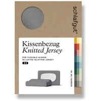 Schlafgut Kissenbezug Pure flexibler Kissenbezug für Nackenstützkissen, (1 Stück), Bio-Baumwolle mit Elasthan, mit Gummizug, bügelfrei