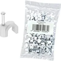 ARLI Kabelzubehör ARLI Nagelschelle 6 - 7 mm Kabelschelle Nagelschellen Kabelklemmen, (100-tlg)