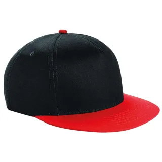 Beechfield - "Original" Snapback Mütze Flacher Schirm (Schwarz)