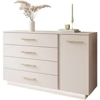Lookway Kommode LINA KASCHMIR II 1D4S mit LED Beleuchtung, Breite 138 cm