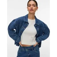 Vero Moda Jeansjacke VMJAMIE LS DENIM SHACKET MIX NOOS Baumwollmischung