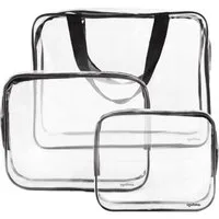 soulima Kosmetiktasche Reisetasche 3-in-1 Kosmetiktasche (Spar-Set, 3-tlg., Universal), drei Kosmetiktaschen in verschiedenen Größen (klein, mittel, groß)