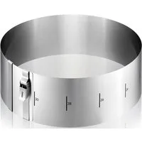 GEFU Backrahmen Tortenring TONDO CLIP, H 10 cm, Edelstahl, (1 tlg), Patentierter Sicherungsclip fixiert den Ring auf der gewünschten Größe
