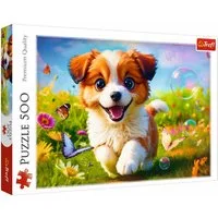 Trefl Puzzle Süße Tiere Hund, 500 Teile, 500 Puzzleteile