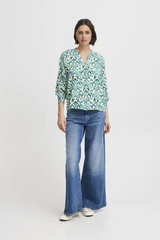 Kurzarm-Bluse IXSAMSINA Regular fit