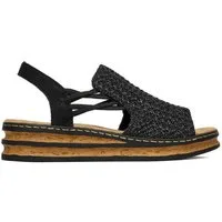 Rieker Rieker Damen-Sandalen Schwarz 62941-00 Sandale