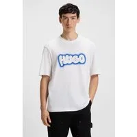 HUGO T-Shirt Nulibax Rundhalsausschnitt, regular fit, Logoprint