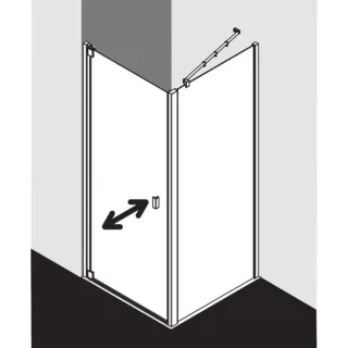 Kermi Raya Schwingtür RA1WL08020VPK 80x200cm, Anschlag links, ESG klar KermiClean