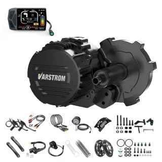 [EU Direct] VARSTROM TSDZ16 48V 1000W Mid Drive Motor Conversion Kit with Torque Sensor & EKD01 Display for JIS BB 68-73