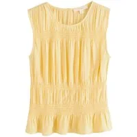 LAURA ASHLEY Rüschenbluse Laura Ashley gesmokte Bluse (1-tlg)