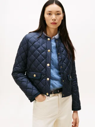 G/BUTTON QUILTED REG LADY JACKET dark night navy - Gr. - XL
