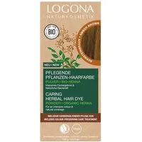 LOGONA Haarfarbe Pflegende Pflanzen-Haarfarbe Pulver - Bernsteinbraun 100g